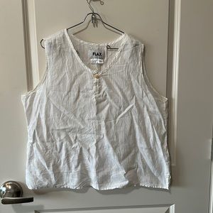 Flax Linen Sleeveless Top